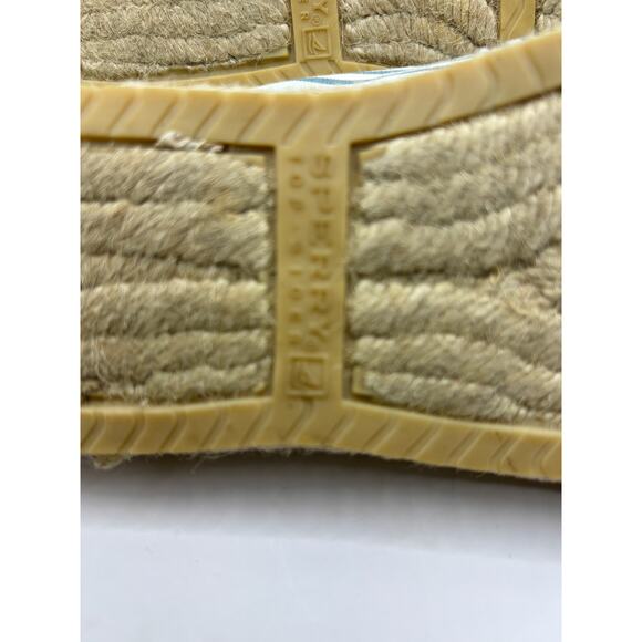 Sperry Katama Top Sider Womens Size 9.5 Green Blue Pink Stripped Espadrilles - Picture 5 of 8